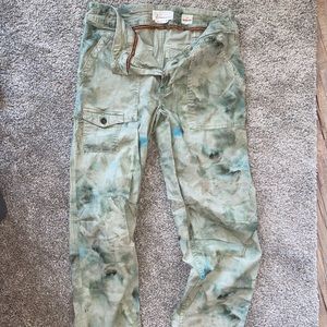 Anthropologie Tie Dye Cargo Pants